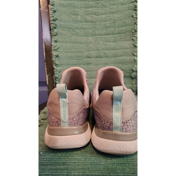 Skechers Summits Women's Gray Leopard Washable Bungee Lace Sneakers Size 9 - Picture 5 of 8